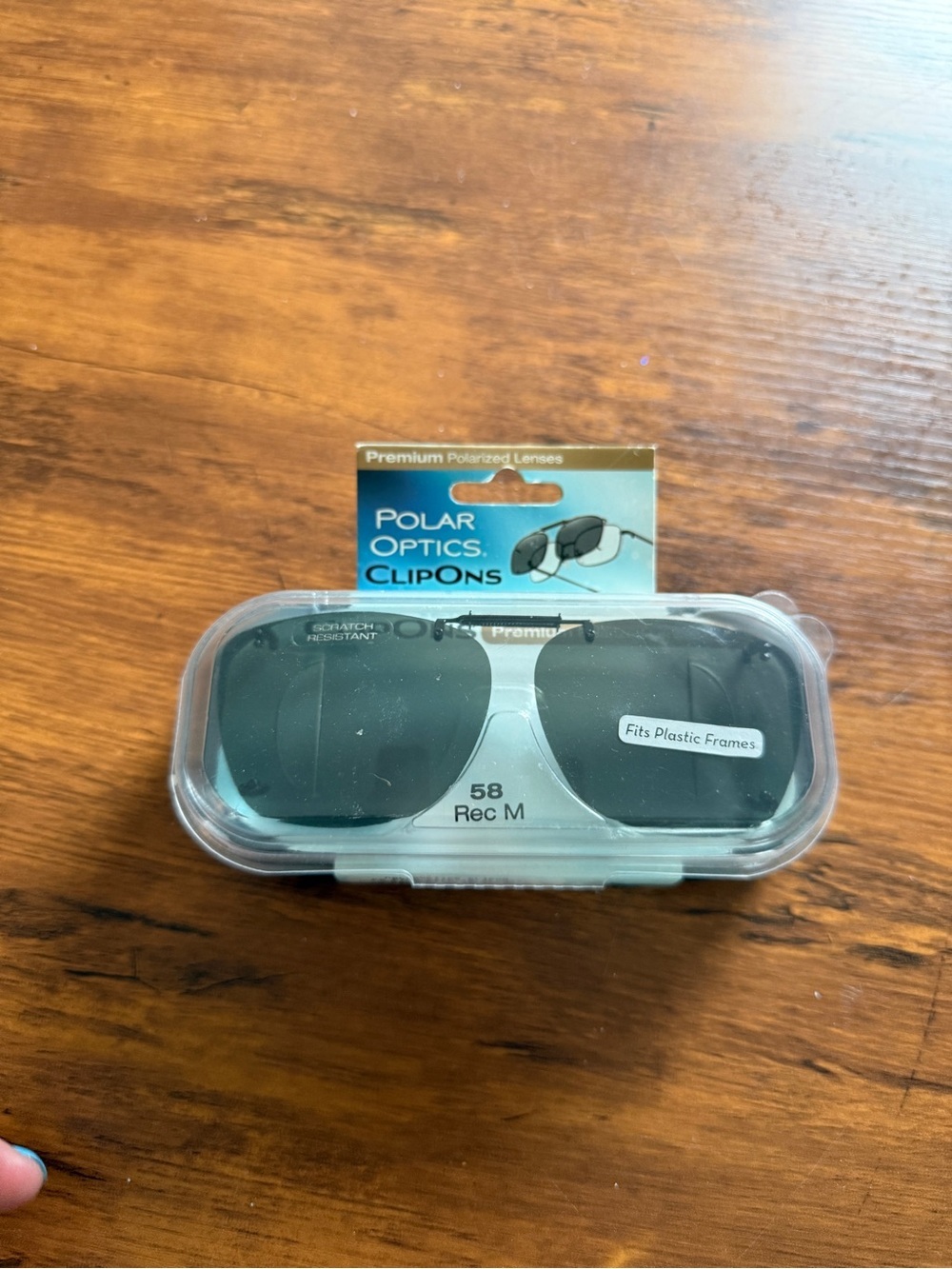 Polar Optics ClipOns Polarized Sunglass Lenses - Black